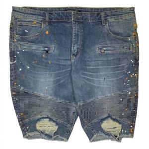 NEW EMBELLISH men's acrylic denim short in dark wash